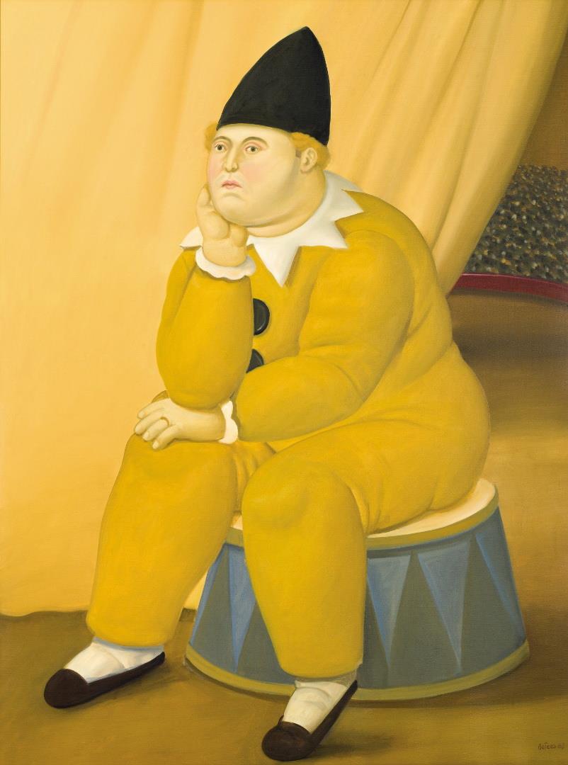 pensador Fernando Botero Pintura al óleo